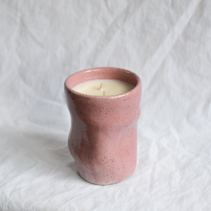 Ceramic candle by melbourne artist james lemon