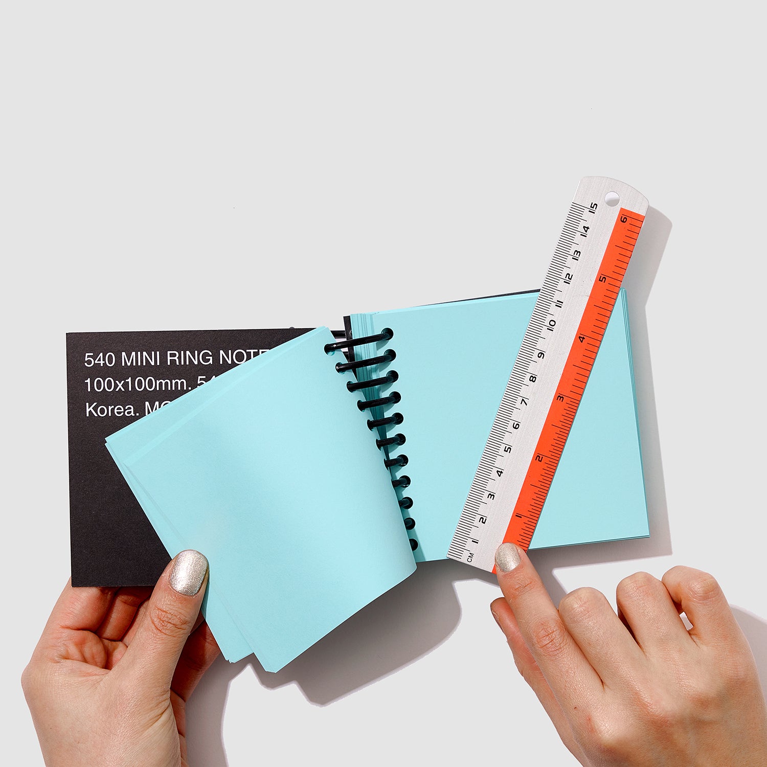 540 MINI Ring Notebook - Black Silver