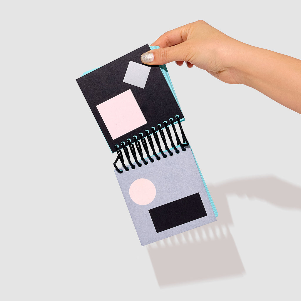 540 MINI Ring Notebook - Black Silver