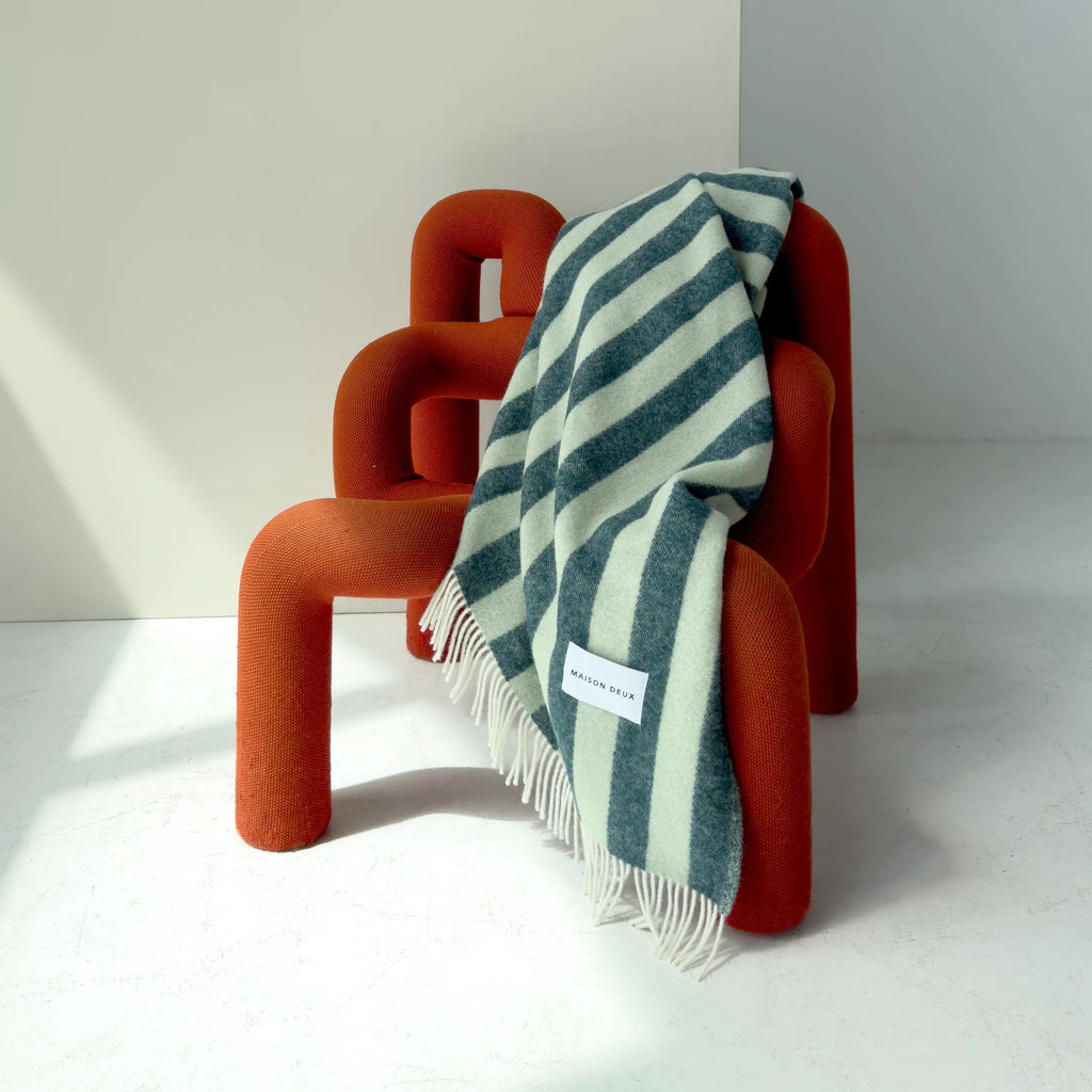 Candy Wrap Blanket in Green Sage