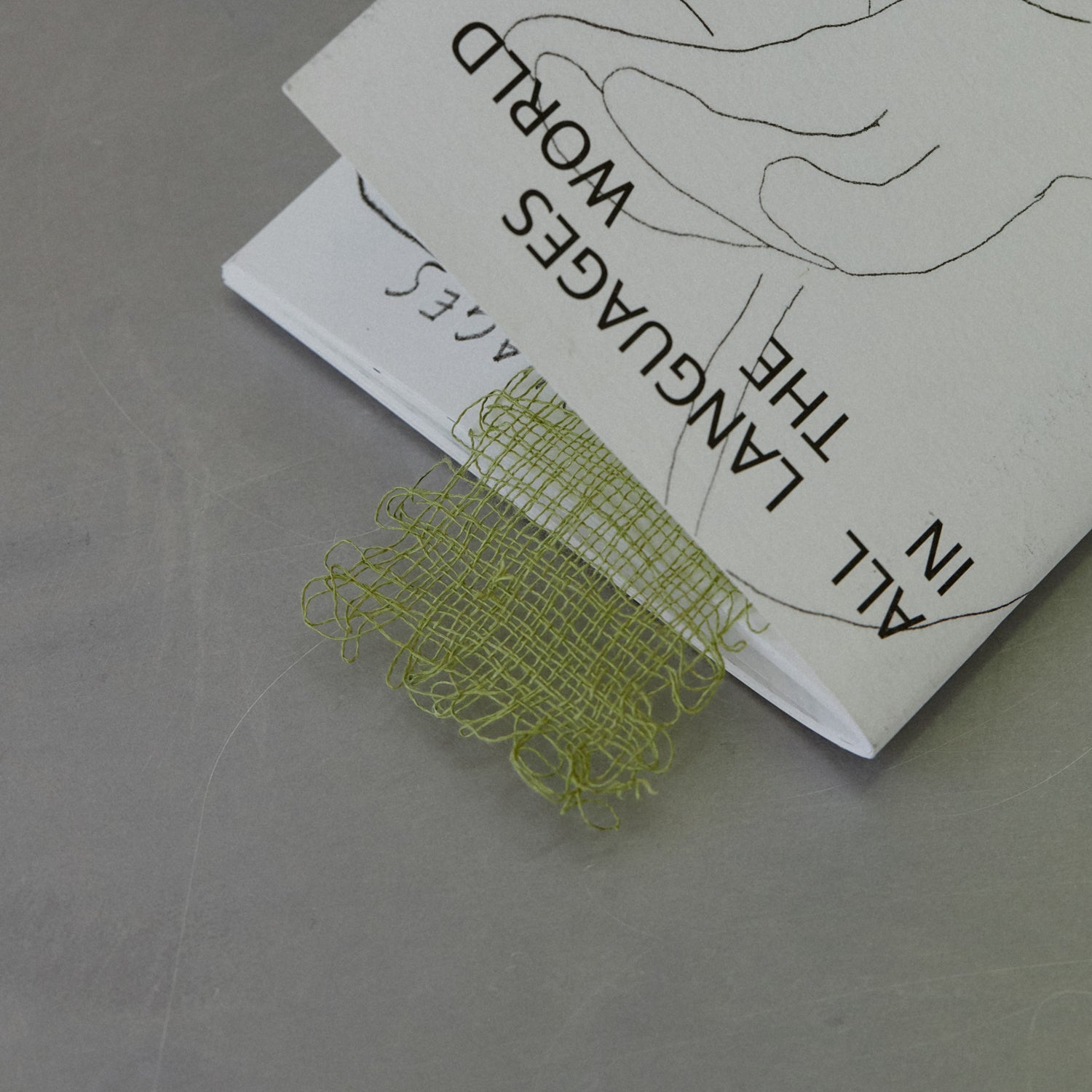 Natural Silk Bookmark 002