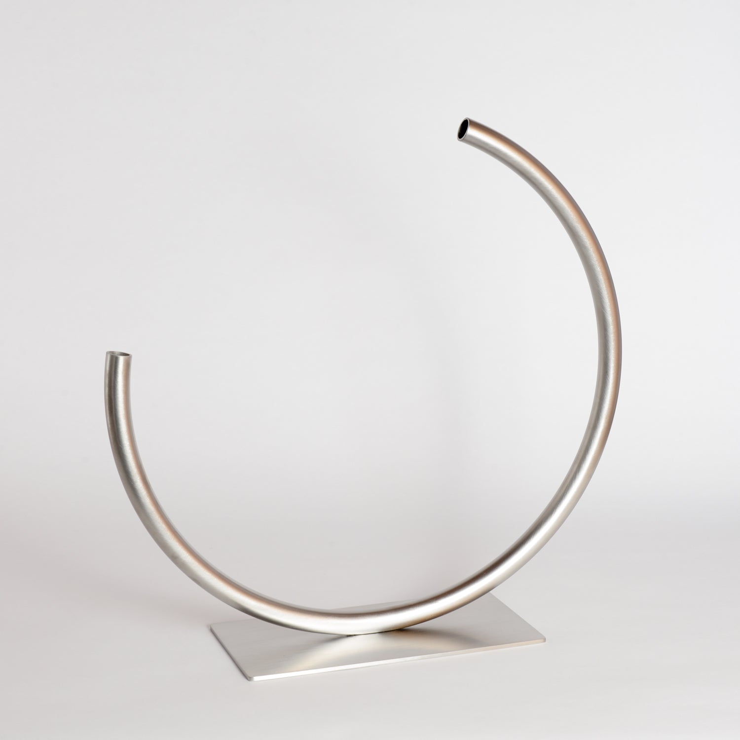 'Edging Over' Stainless Steel Vase