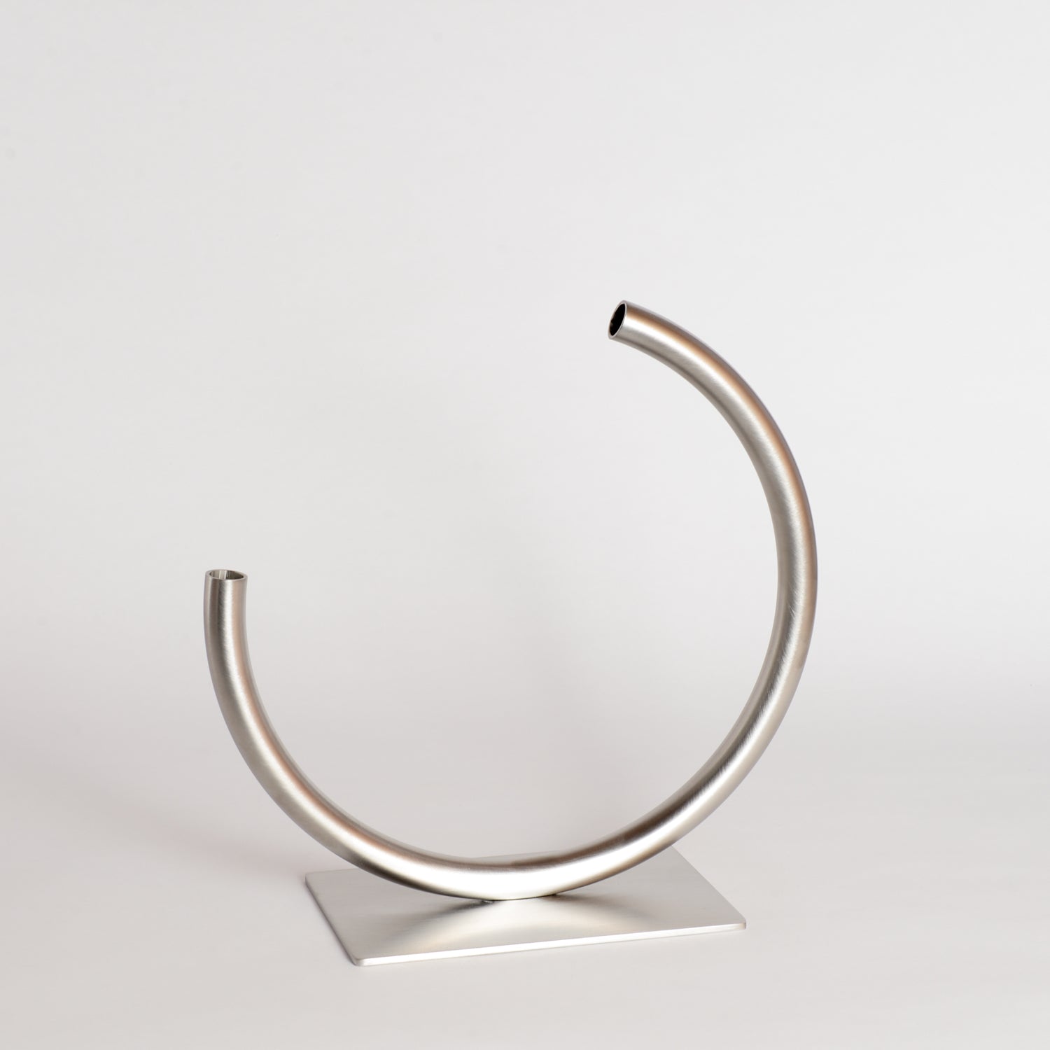 'Edging Over' Stainless Steel Vase