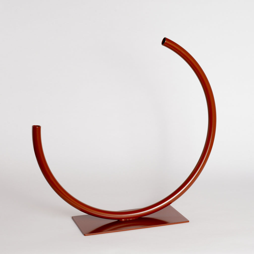 'Edging Over' Stainless Steel Vase