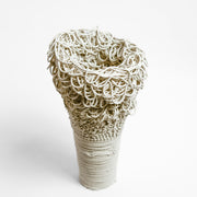 Porcelain sculpture made by Alterfact using 3D printing techniques in clay. Alterfact is an Australian duo composed of ceramicist Lucile Sciallano and designer Ben Landau based in Melbourne where they create contemporary ceramics using 3D printing techniques.