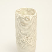 Porcelain sculpture made by Alterfact using 3D printing techniques in clay. Alterfact is an Australian duo composed of ceramicist Lucile Sciallano and designer Ben Landau based in Melbourne where they create contemporary ceramics using 3D printing techniques.