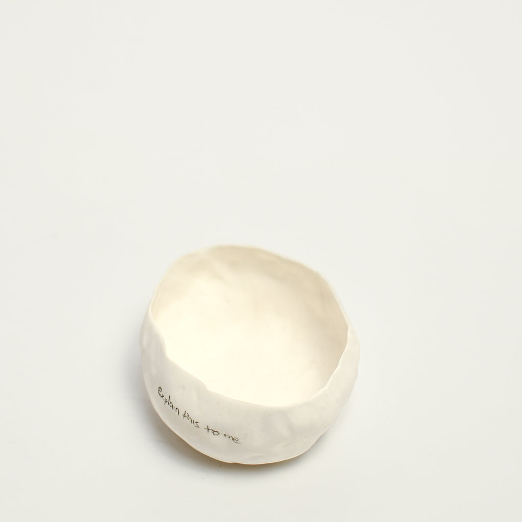 Alexandra Standen is an Australian artist who explores the potential of clay as a ceramic form; subverting the long-held association between ceramics and utilitarian function.  Standen makes things with her hands. The repetitive gesture of ‘pinching’ her hand-built forms is as much conceptual as it is an act of realisation. The conversation between materiality and form is ever evolving with intuition and experimentation in equal parts leading to the creation of these forms.