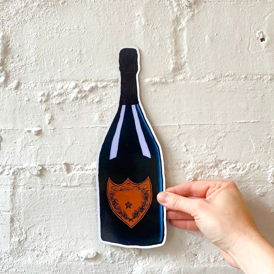 Big Fridge Magnet Billie Justice Thomson champagne bottle