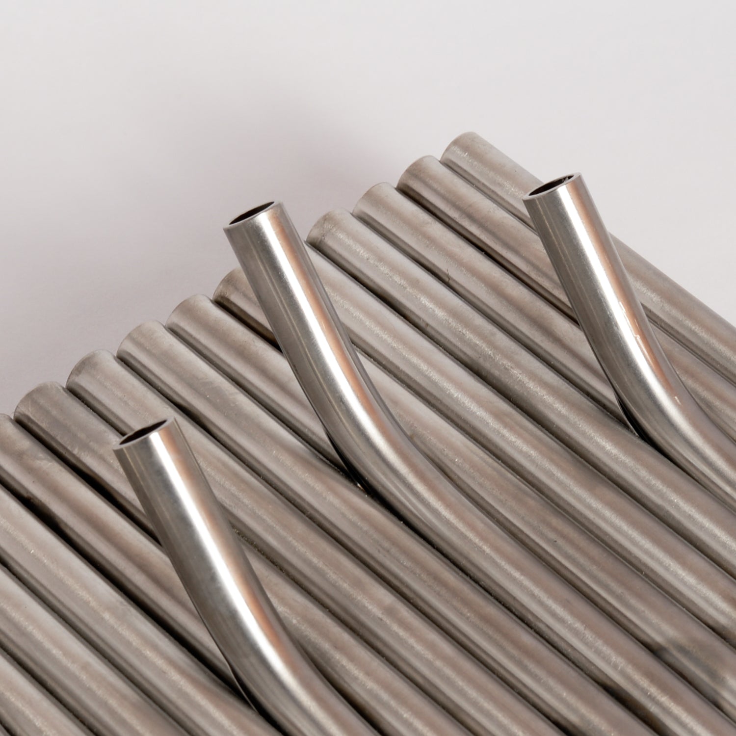 'Full House' Pipeflute Wall Hook - Brushed Stainless Steel