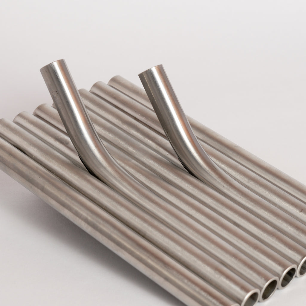 'Side by Side' Pipeflute Wall Hook - Brushed Stainless Steel