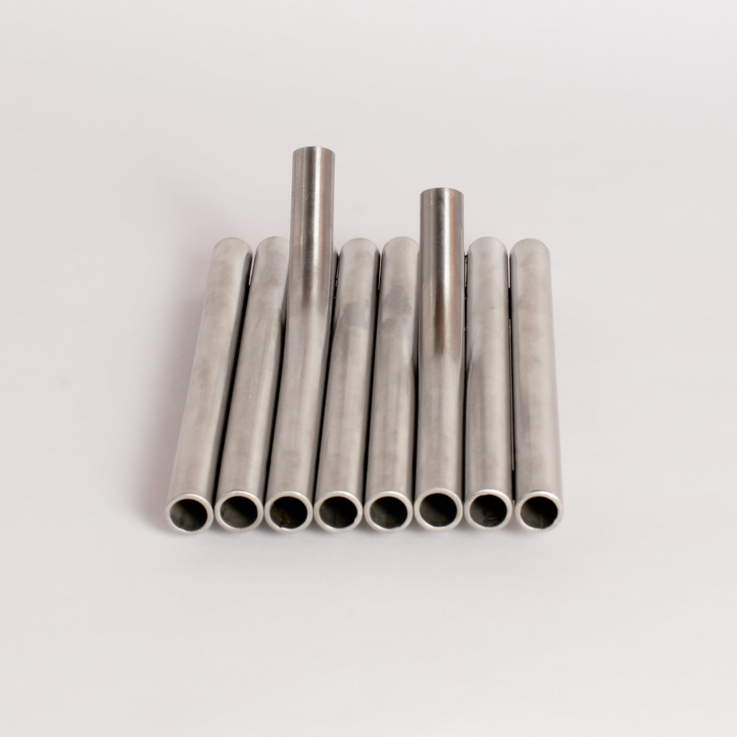 'Side by Side' Pipeflute Wall Hook - Brushed Stainless Steel