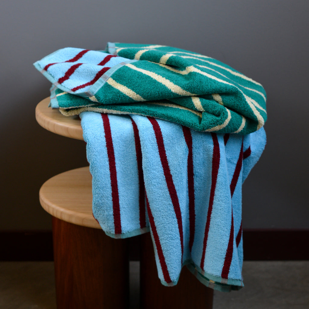 Tile Stripe Bath Towel
