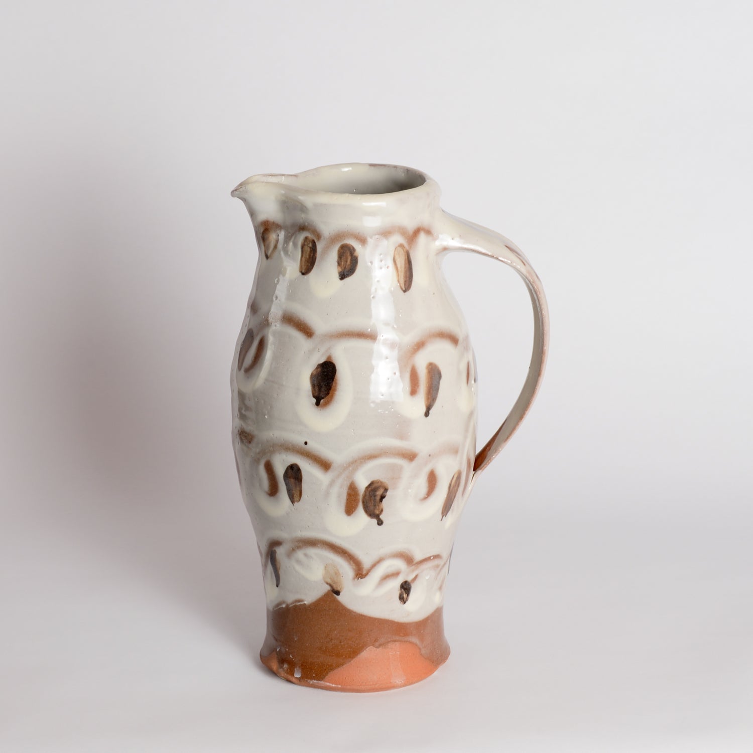 Terracotta Slipware Jug