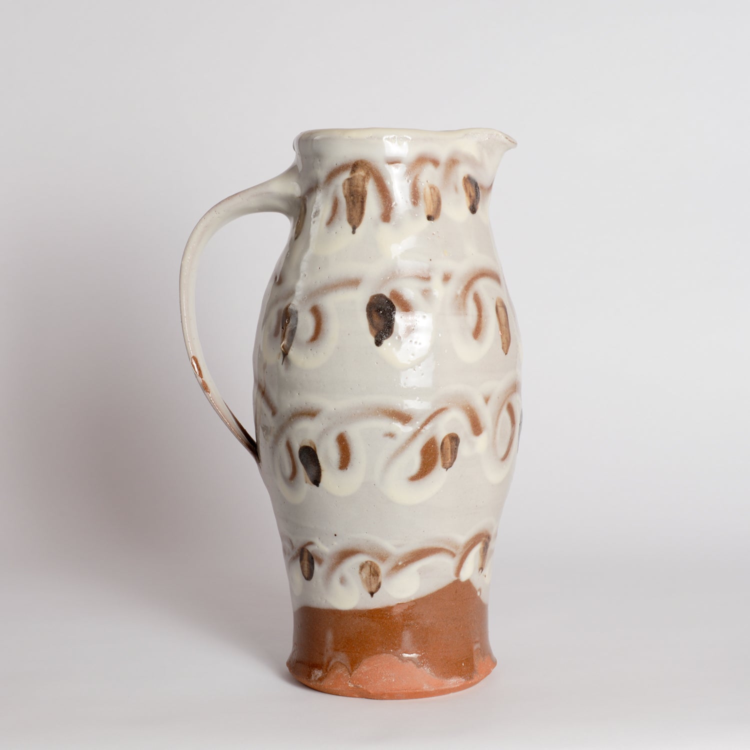 Terracotta Slipware Jug
