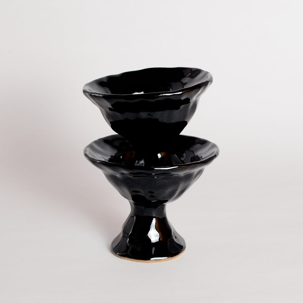 Ceramic Footed Dessert Bowl