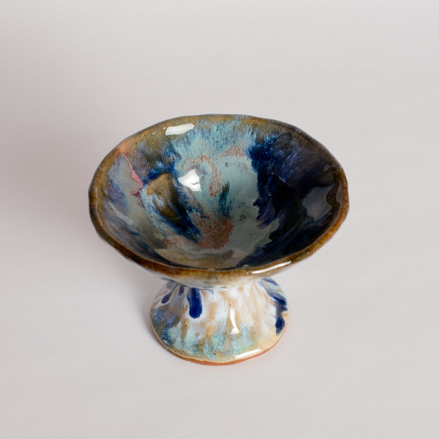 Ceramic Footed Dessert Bowl