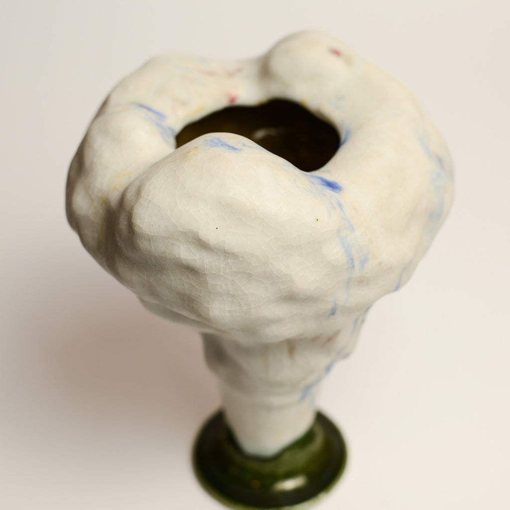 DAWN VACHON studied visual arts at Emily Carr University of Art and Design in Vancouver, receiving her BFA in 2008. Since relocating to Melbourne, she has made a lot of ceramic pots and has exhibited a handful of ceramic things that aren't pots. Dawn can often be found throwing, handbuilding and concocting glazes at her home-studio in Coburg.