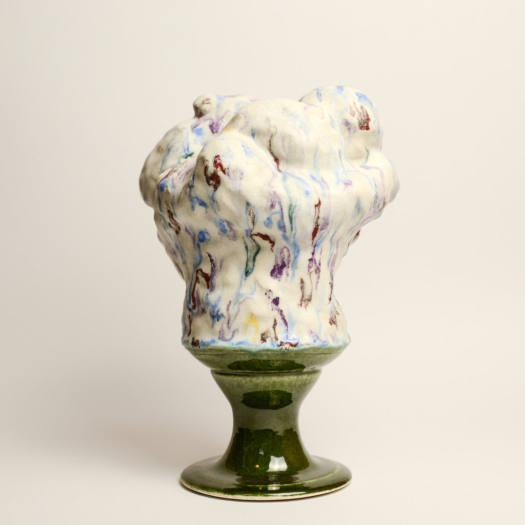 DAWN VACHON studied visual arts at Emily Carr University of Art and Design in Vancouver, receiving her BFA in 2008. Since relocating to Melbourne, she has made a lot of ceramic pots and has exhibited a handful of ceramic things that aren't pots. Dawn can often be found throwing, handbuilding and concocting glazes at her home-studio in Coburg.