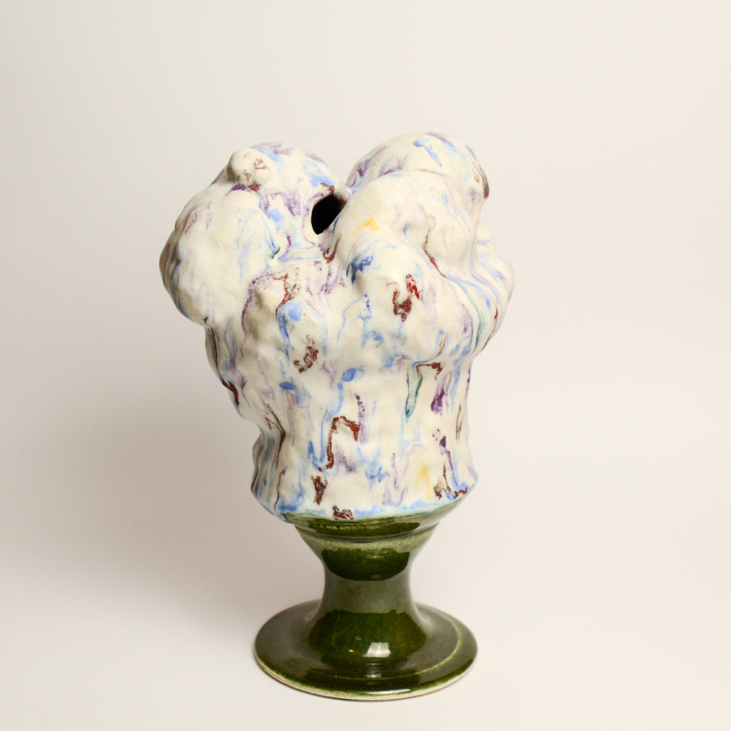 DAWN VACHON studied visual arts at Emily Carr University of Art and Design in Vancouver, receiving her BFA in 2008. Since relocating to Melbourne, she has made a lot of ceramic pots and has exhibited a handful of ceramic things that aren't pots. Dawn can often be found throwing, handbuilding and concocting glazes at her home-studio in Coburg.