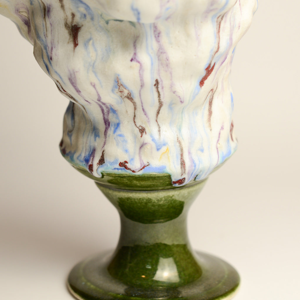 DAWN VACHON studied visual arts at Emily Carr University of Art and Design in Vancouver, receiving her BFA in 2008. Since relocating to Melbourne, she has made a lot of ceramic pots and has exhibited a handful of ceramic things that aren't pots. Dawn can often be found throwing, handbuilding and concocting glazes at her home-studio in Coburg.