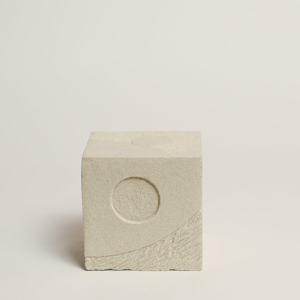 Ceramic sculpture handmade by Sydney-based artist Debbey Watson. The minimal aesthetic of Debbey’s enclosed, slab-built geometric forms and contemporary ceramics is inspired by her interest in modern architecture and design. 