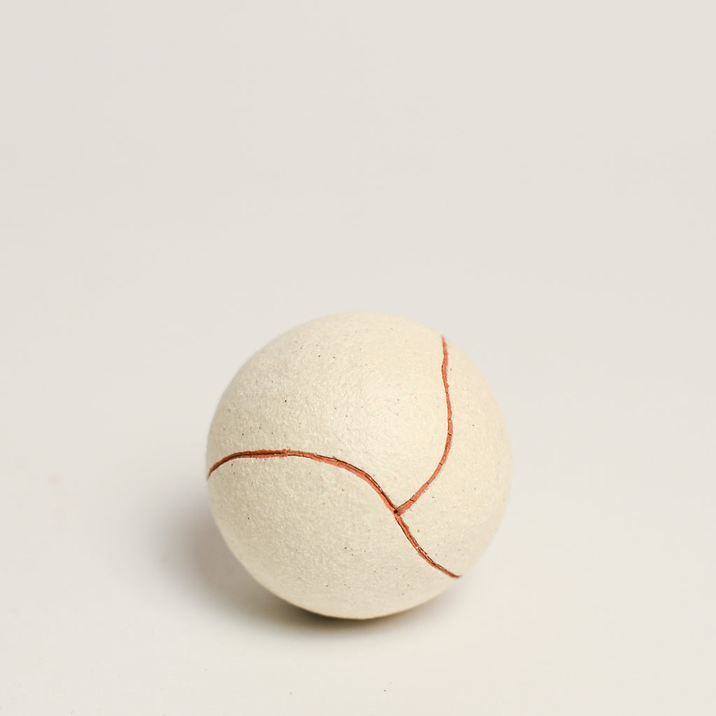 Ceramic sculpture handmade by Sydney-based artist Debbey Watson. The minimal aesthetic of Debbey’s enclosed, slab-built geometric forms and contemporary ceramics is inspired by her interest in modern architecture and design. 