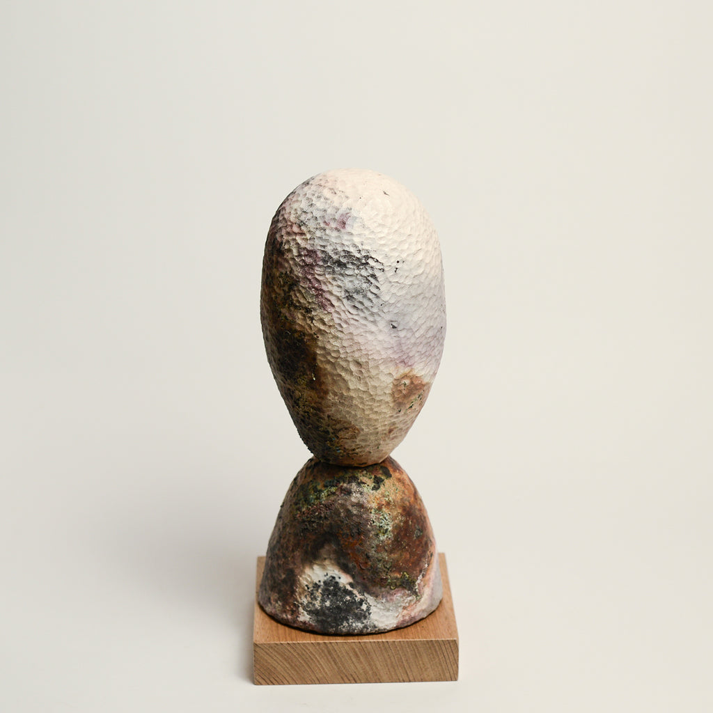 ELLA BENDRUPS is an emerging ceramic artist whose practice explores ancient clay and stone artefacts and their ability to transcend the times and cultures in which they were created. She embraces the expressive nature of hand building, pinching, coiling and carving clay to highlight the maker’s touch. 