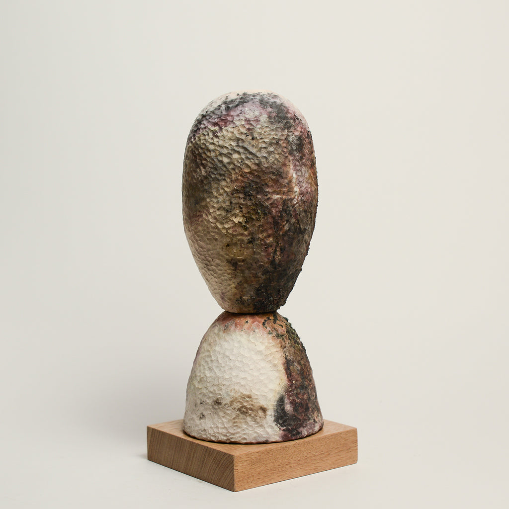 ELLA BENDRUPS is an emerging ceramic artist whose practice explores ancient clay and stone artefacts and their ability to transcend the times and cultures in which they were created. She embraces the expressive nature of hand building, pinching, coiling and carving clay to highlight the maker’s touch. 