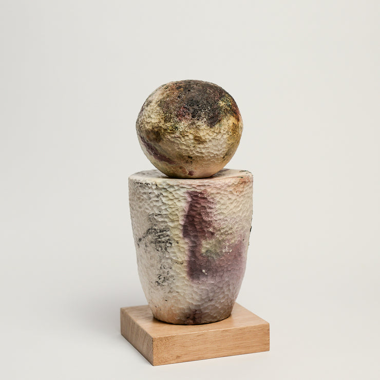 ELLA BENDRUPS is an emerging ceramic artist whose practice explores ancient clay and stone artefacts and their ability to transcend the times and cultures in which they were created. She embraces the expressive nature of hand building, pinching, coiling and carving clay to highlight the maker’s touch.