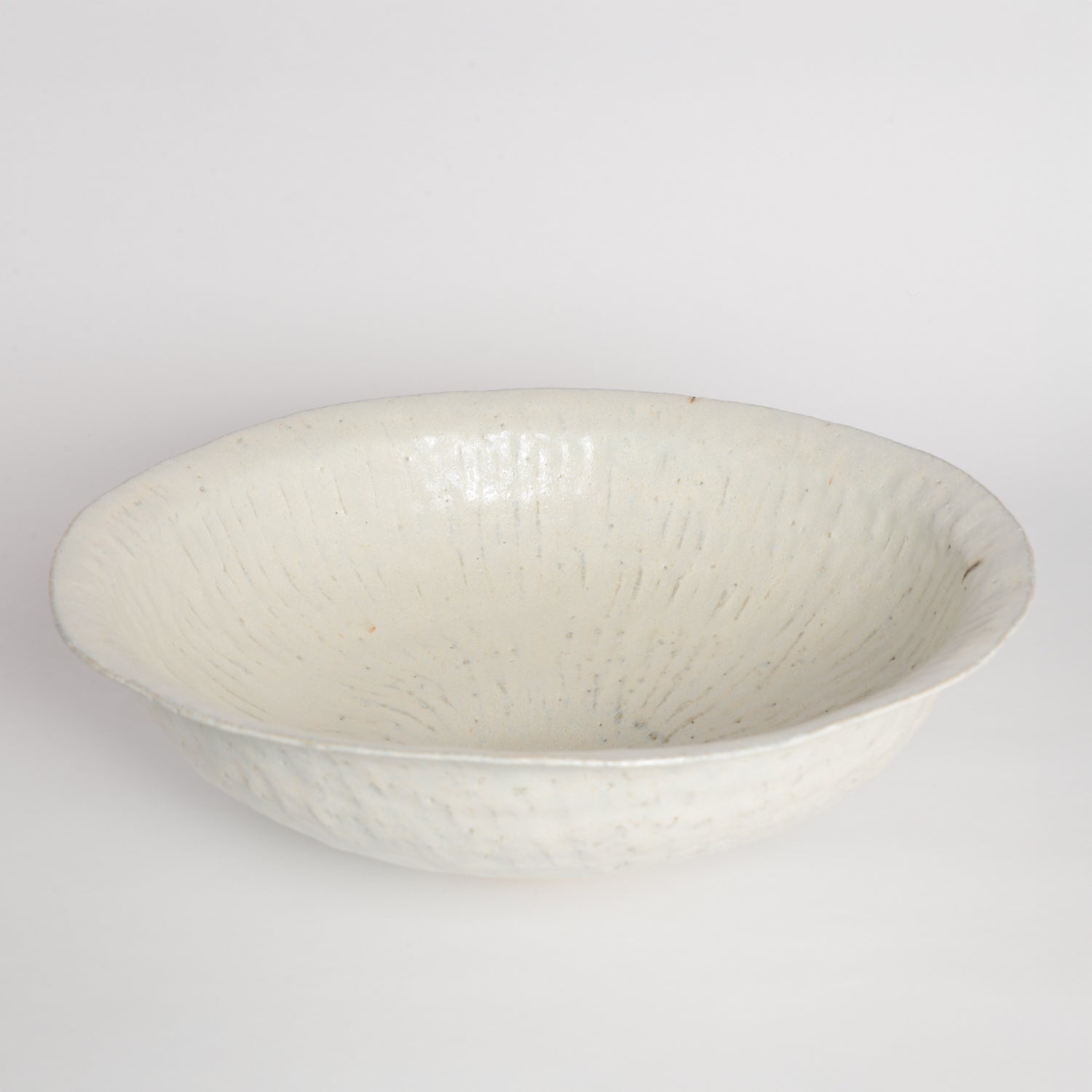 Large Celestial Carved Flower Bowl