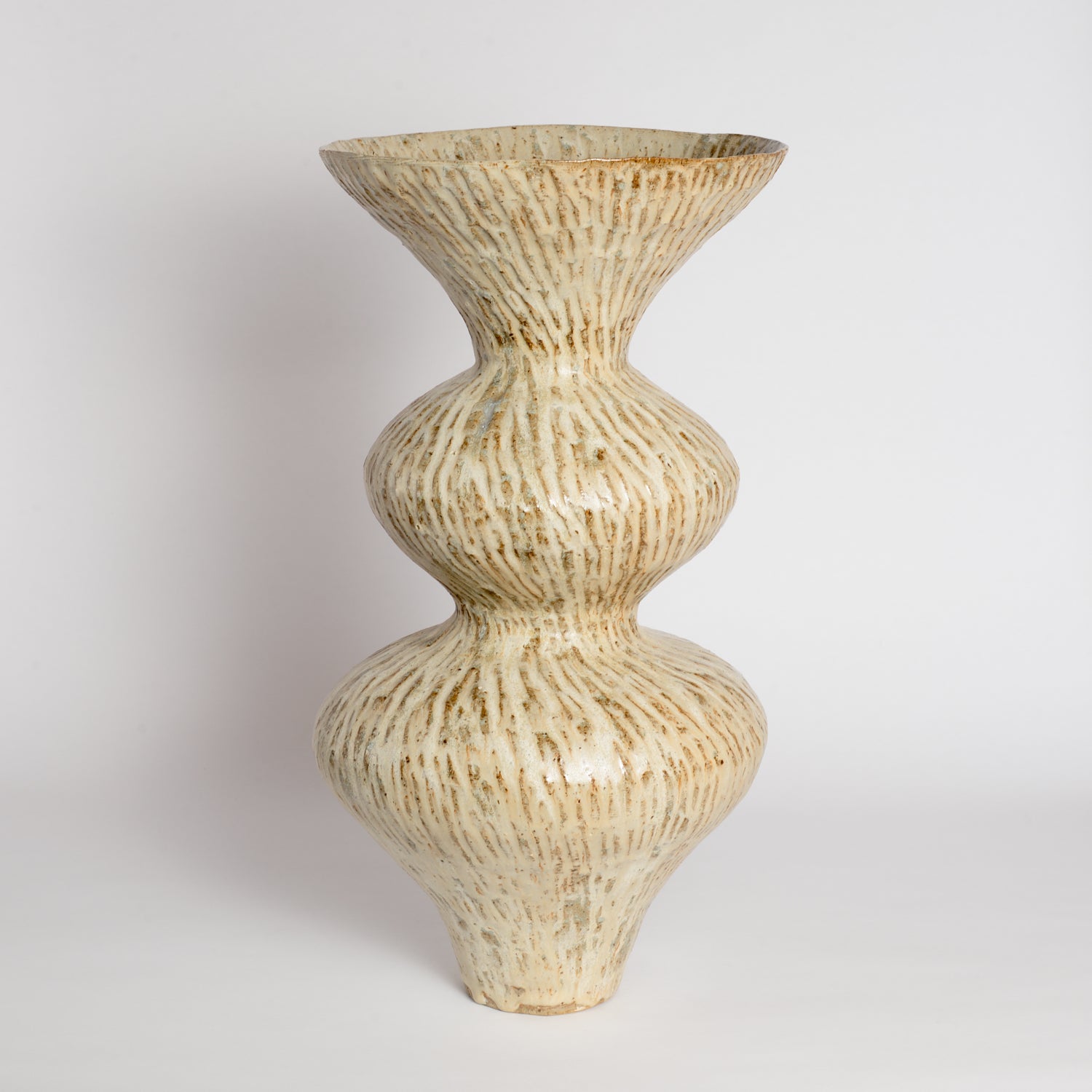 Carved Celestial Wobble Vase