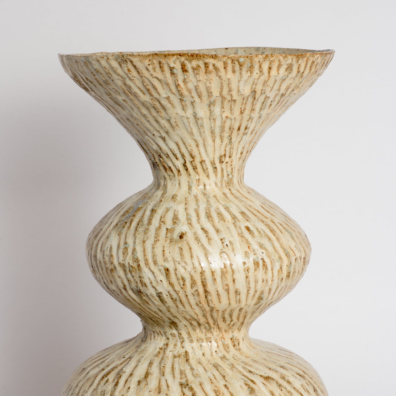 Carved Celestial Wobble Vase