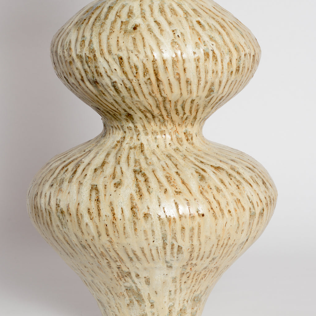 Carved Celestial Wobble Vase