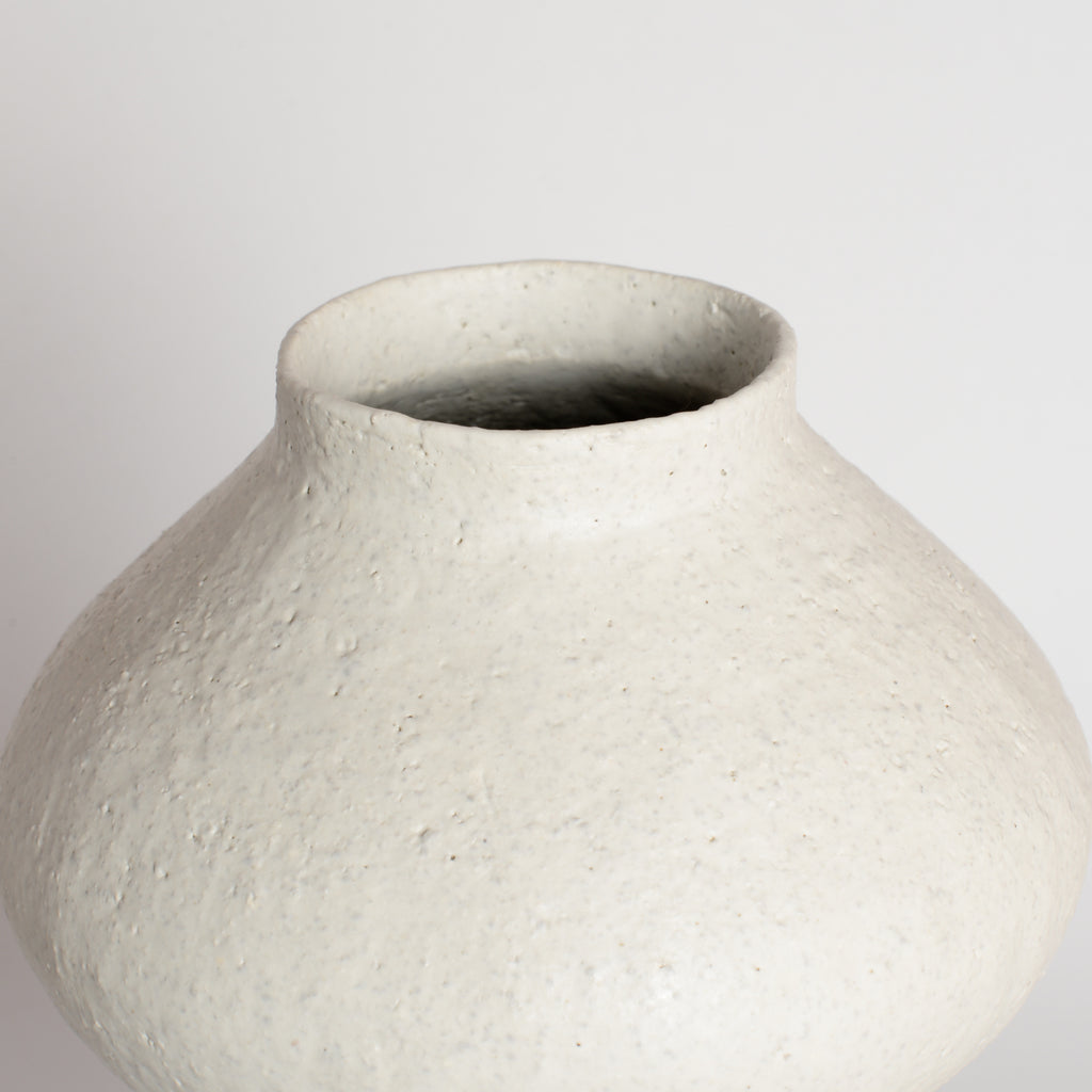 White Raku Wobble
