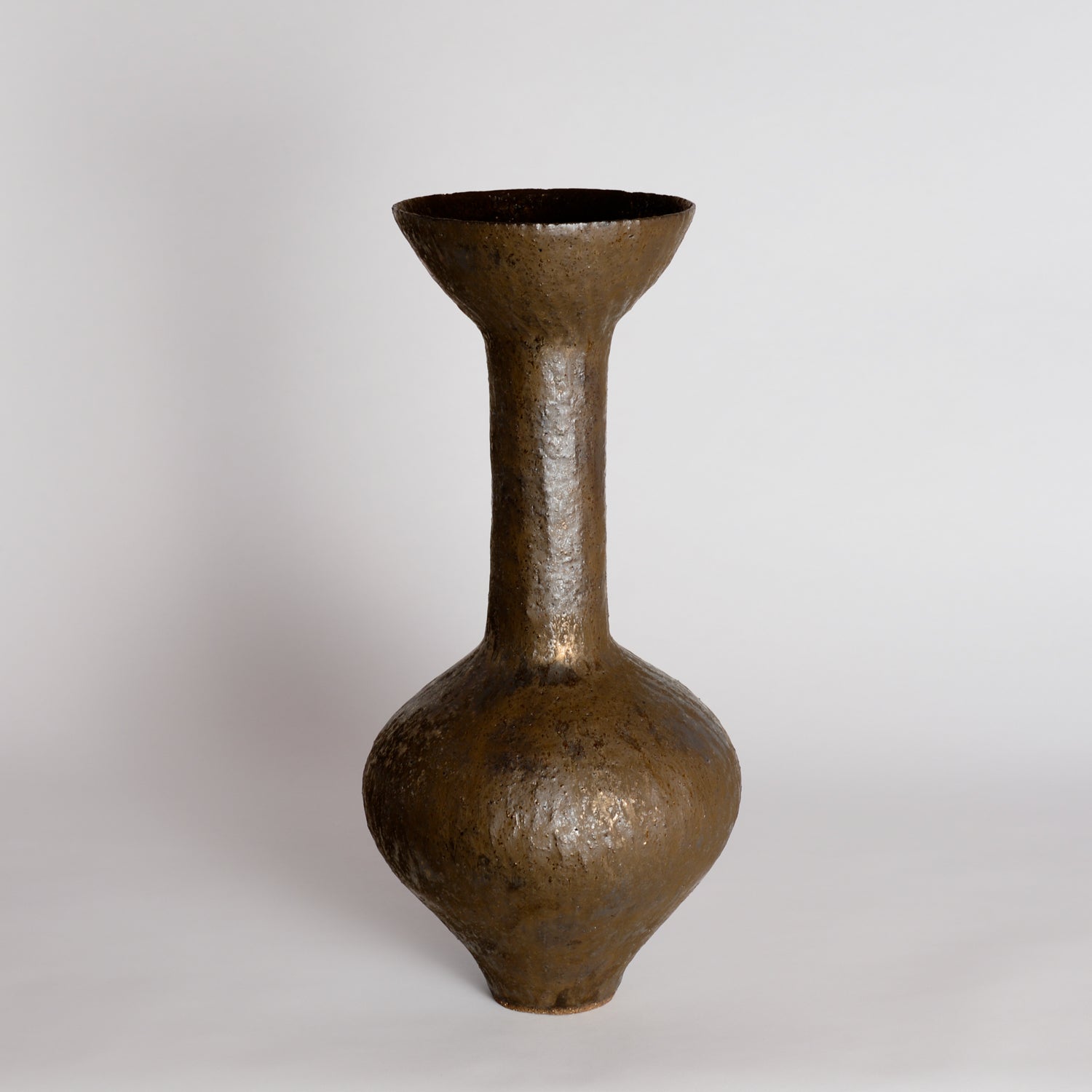 Bronze Amphora Tall Flare Sculpture