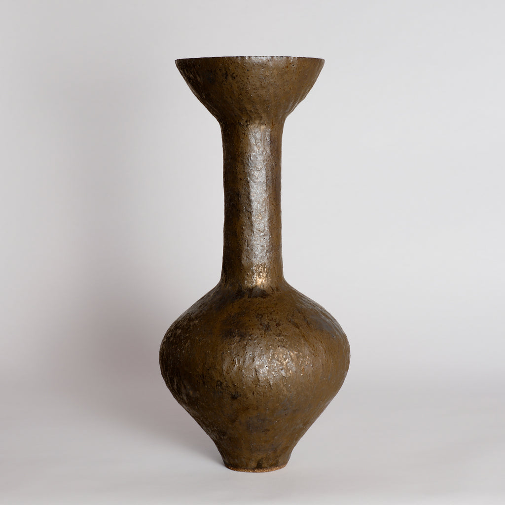 Bronze Amphora Tall Flare Sculpture