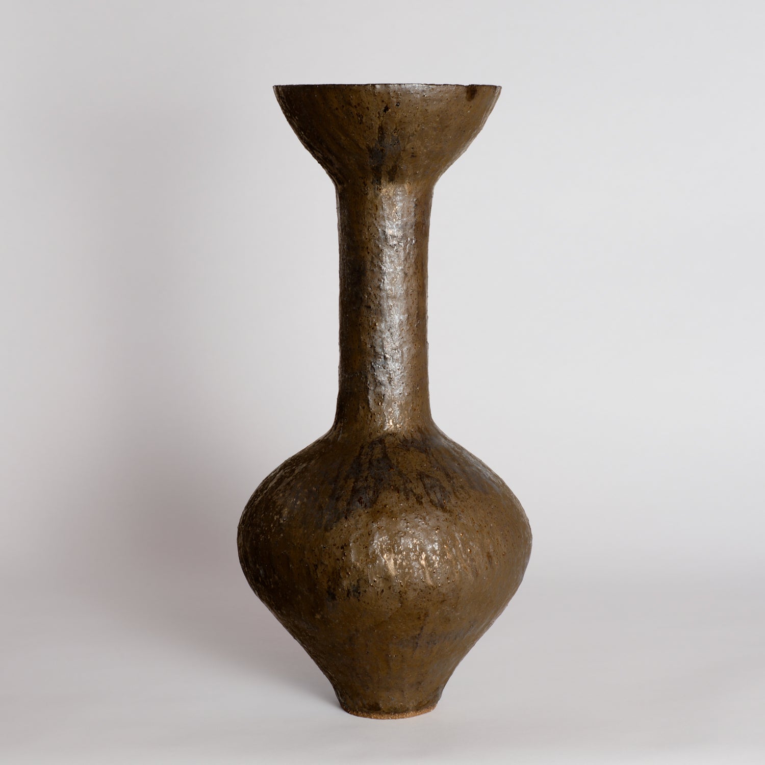 Bronze Amphora Tall Flare Sculpture