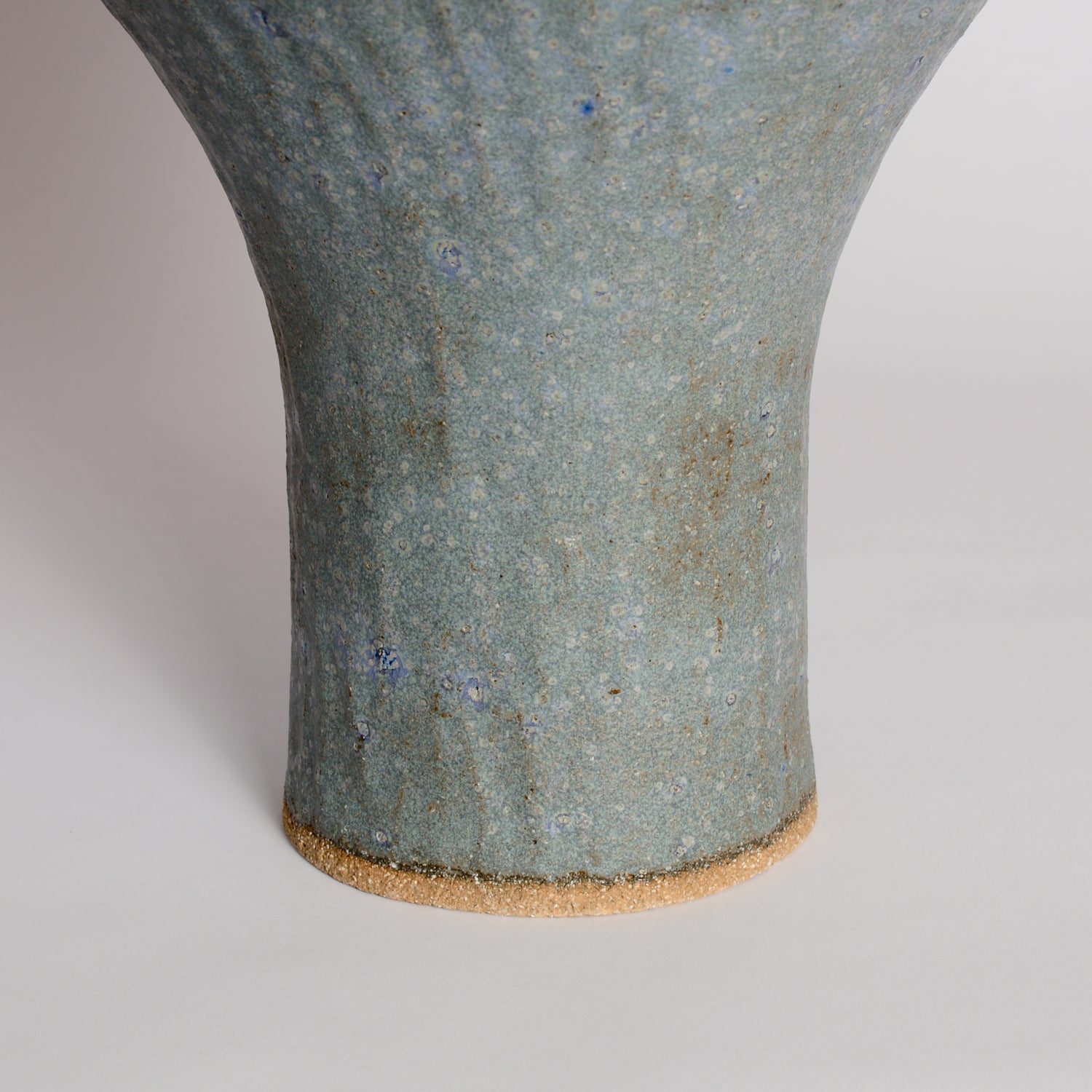Blue Sea Salt Footed Flower Bowl