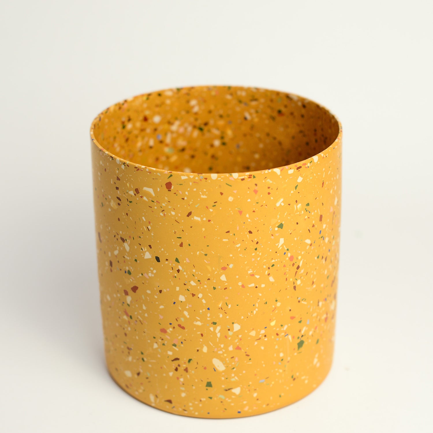Stone terrazzo vessel handmade by Sydney-based designer and maker Lauren Eaton of Home By Harlequin