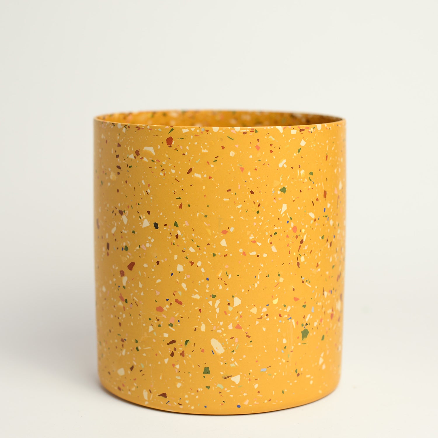 Stone terrazzo vessel handmade by Sydney-based designer and maker Lauren Eaton of Home By Harlequin