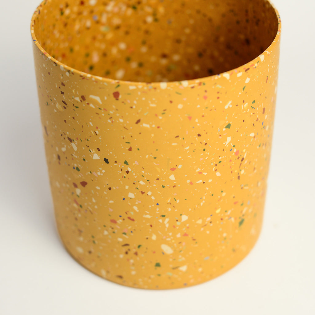 Stone terrazzo vessel handmade by Sydney-based designer and maker Lauren Eaton of Home By Harlequin