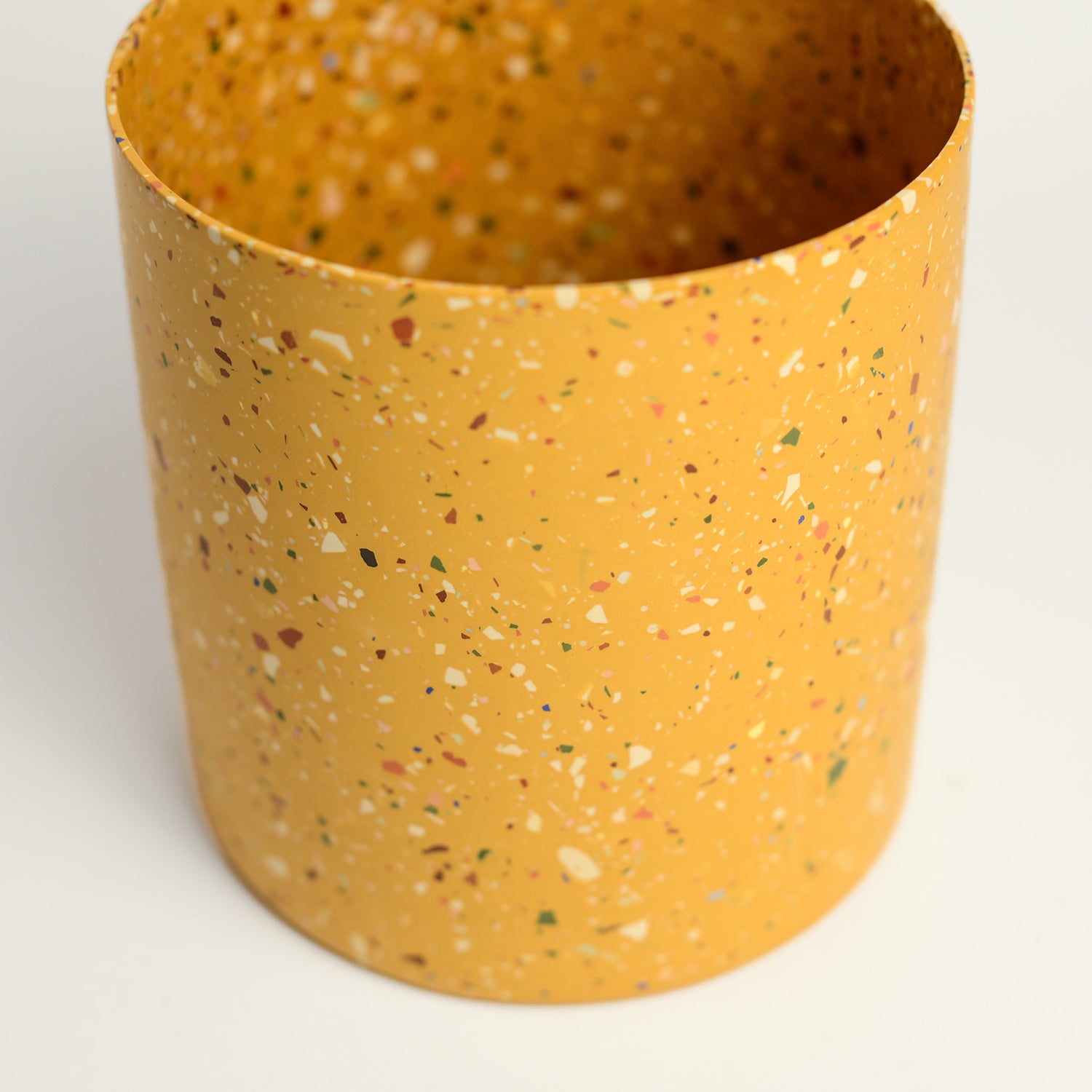 Stone terrazzo vessel handmade by Sydney-based designer and maker Lauren Eaton of Home By Harlequin