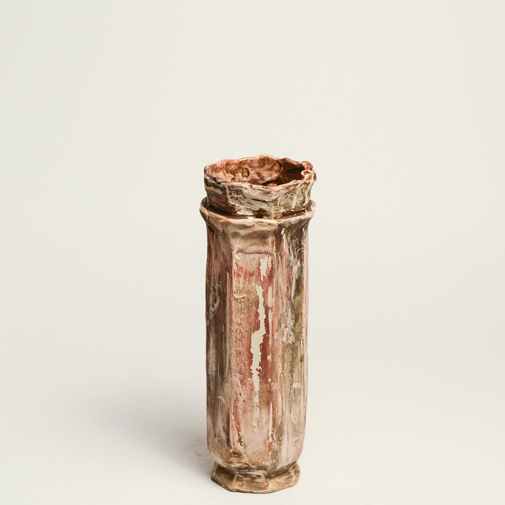 Ceramic vase handmade by Melbourne-based artist Irene from Iggy & Lou Lou. Irene’s practice is informed by a deep respect for traditional making processes, a commitment to a minimal environmental footprint, and a devotion to creating handmade, beloved ceramics that last a lifetime. Irene Grishin Selzer