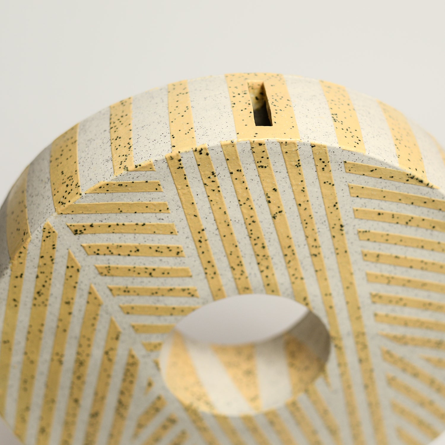 Ceramic circle vase by Sydney ceramicist Jenni Oh