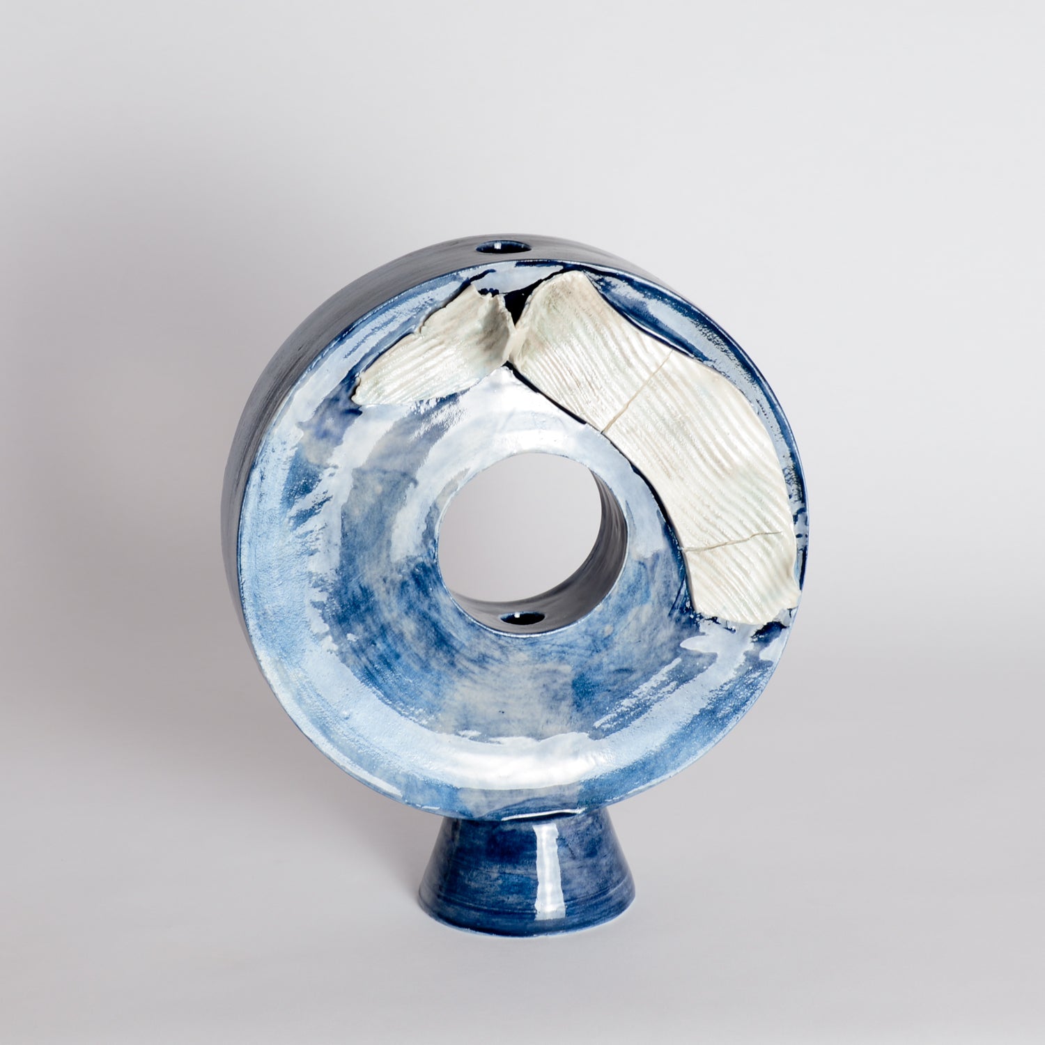 Blue Doughnut Vessel