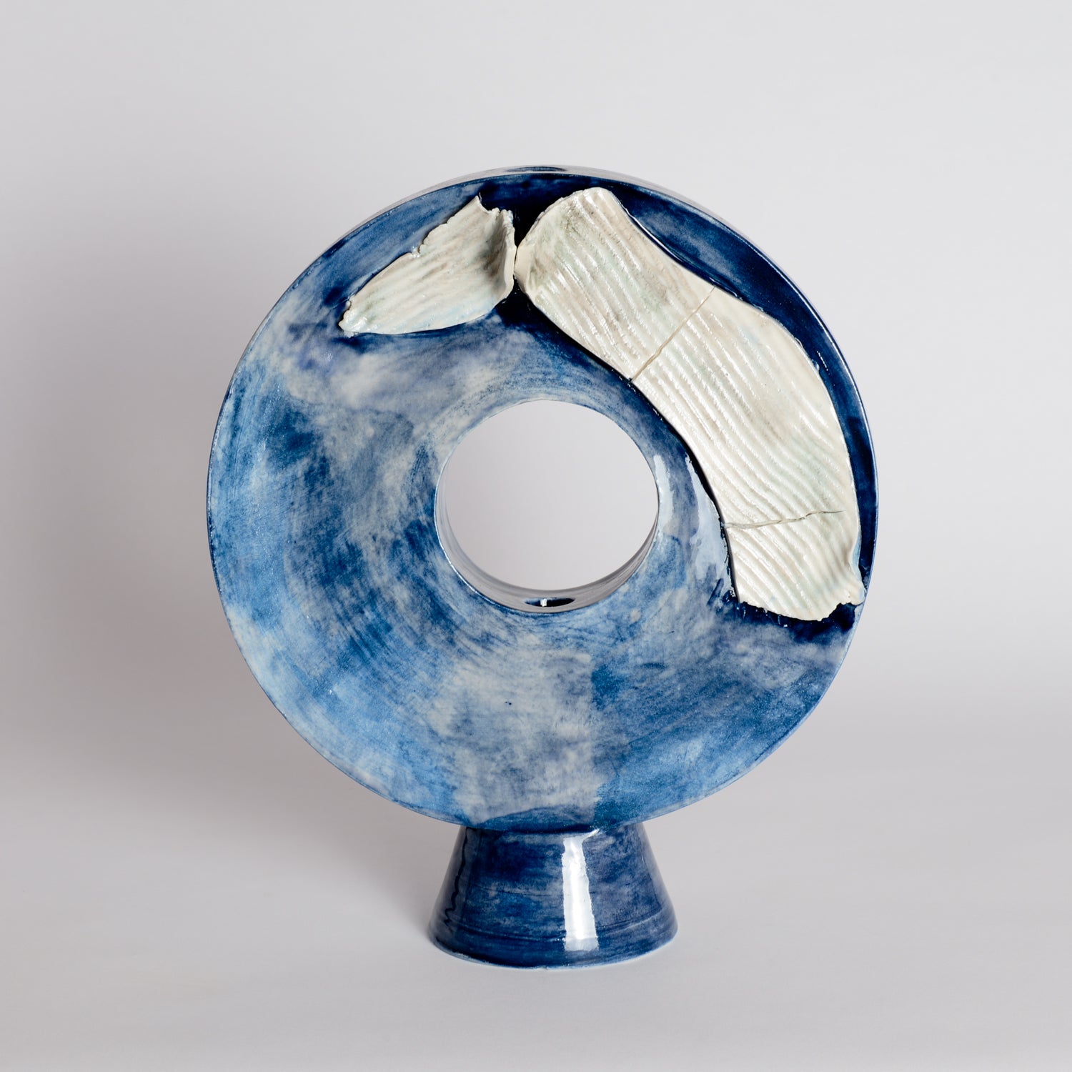 Blue Doughnut Vessel