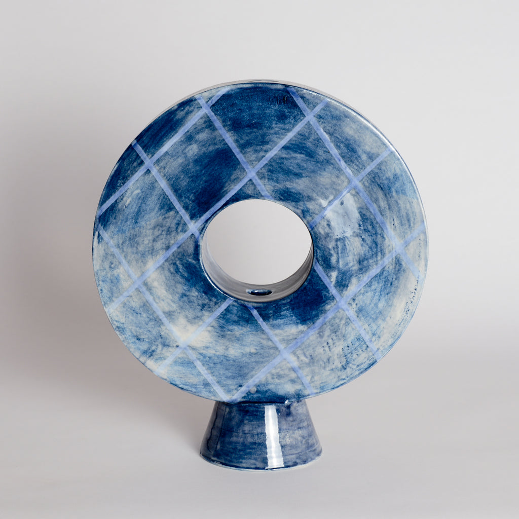 Blue Doughnut Vessel