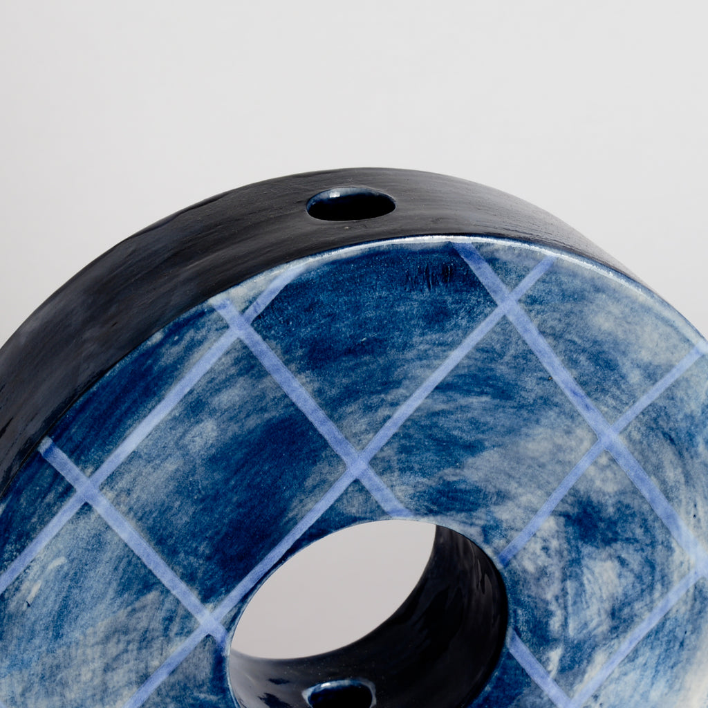 Blue Doughnut Vessel
