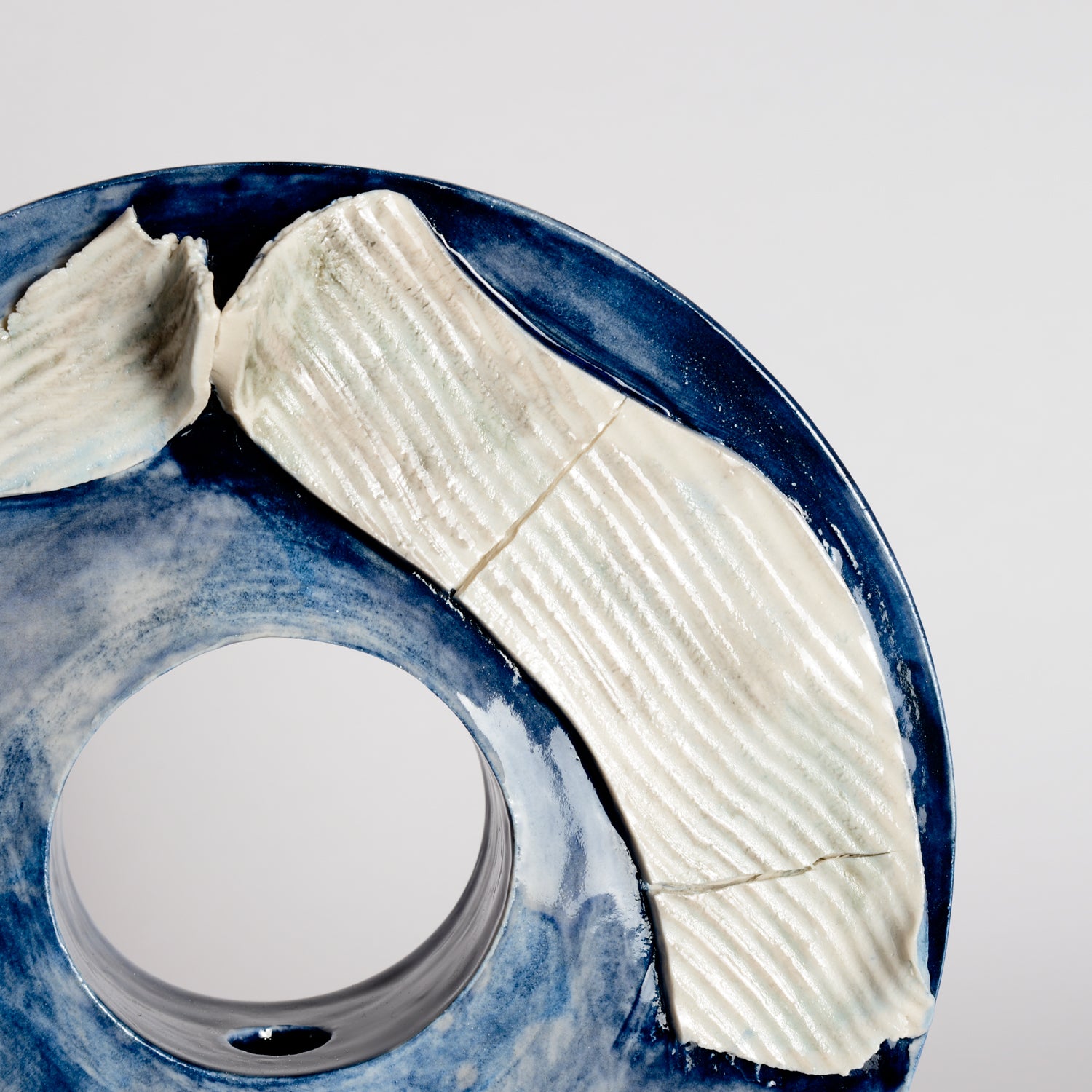 Blue Doughnut Vessel