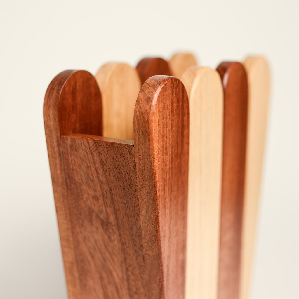 Katrina Ramm (She/Her) is a Melbourne (Naarm) based furniture designer, releasing work through design practice Ka Ra Studio.  With a background in Interior Design, Katrina’s multidisciplinary approach to design centres around the emotive impact of an object within its environment.  Inspired by simple geometric forms, Katrina is drawn to creating work with a sense of nostalgia, seamlessly blending simplicity and practicality with a touch of playfulness.